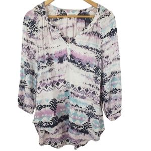 Beach Lunch Lounge Boho Vneck Blouse